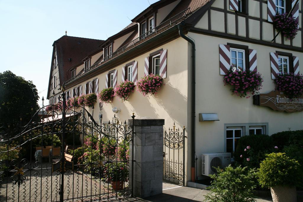 Hotel Brauereigasthof Landwehr-Bräu Reichelshofen Exterior foto